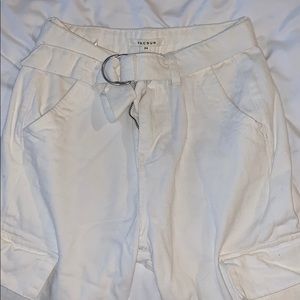 pacsun white cargo pants